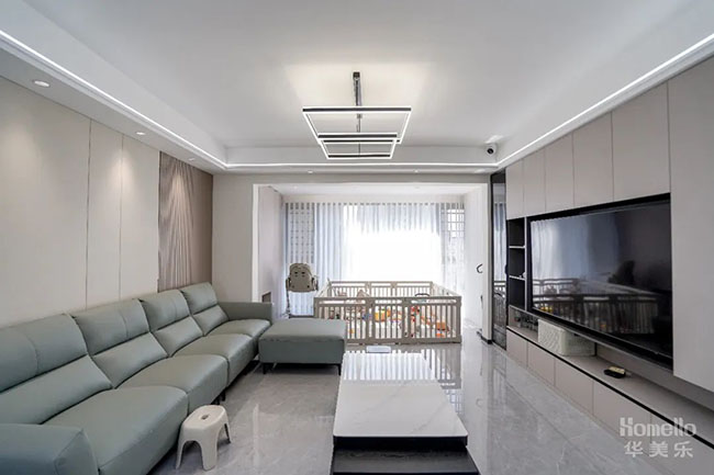 150㎡四居室現(xiàn)代風(fēng)，結(jié)構(gòu)簡(jiǎn)單舒適空間足，功能性拉滿的樂(lè)居